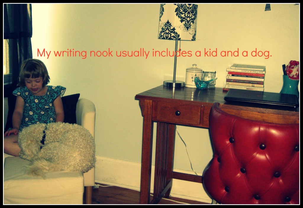 wriitng nook, blog kid dog