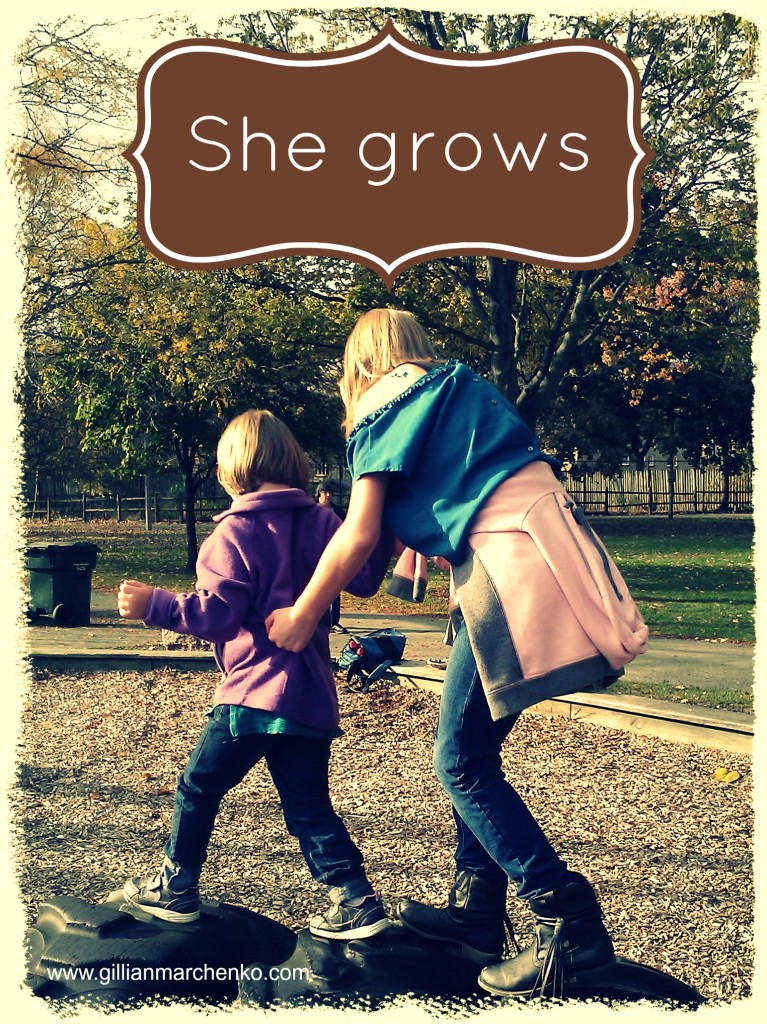 she grows outside